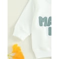 thumbnail image 4 of Zehjuhan Infant Baby Boy 2Pcs Cute Outfits, Toddler Long Sleeve Crew Neck  "MAMA'S BOY" Letter Print Sweatshirt+Pants Fall Winter Casual Clothes Set, 4 of 6