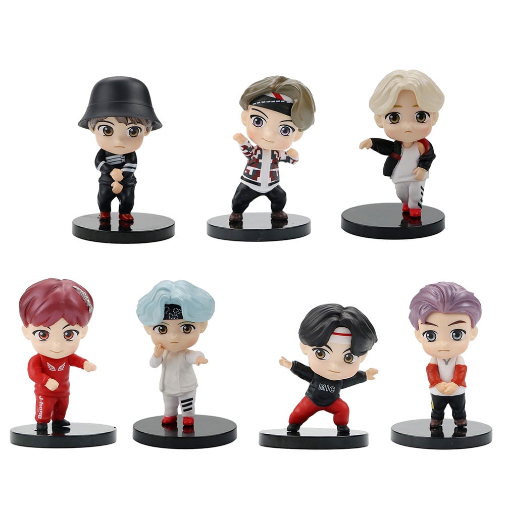 Willstar 7Pcs BT21 POPS Figure Doll Kpop Bts Bangtan Boys