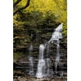 thumbnail image 2 of OBrien, Jay 13x18 Gold Ornate Wood Framed with Double Matting Museum Art Print Titled - Pennsylvania Waterfall in Ricketts Glen SP, 2 of 4
