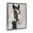 thumbnail image 2 of Stupell Industries Rustic Lodge Henry Horse Funny Tongue Gray Floating Frame Canvas Art, 25 x 31, by Ashley Justice, 2 of 8