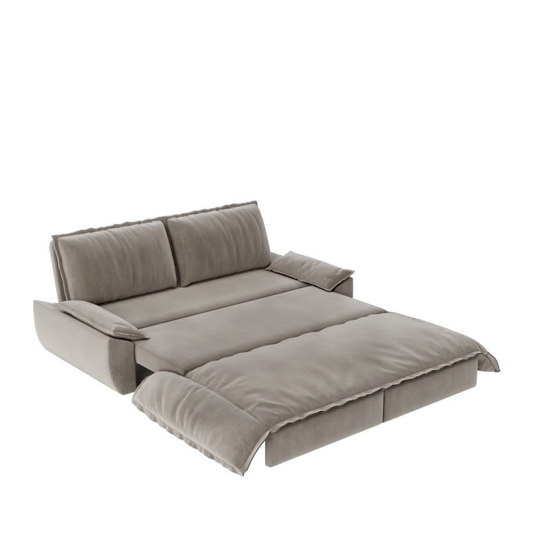 3-in-1 Convertible Sleeper Sofa Bed, 73.2" Queen Pull Out Sofa Bed, Velvet Loveseat Bed Couch Bed for Living Room Apartment Small Places
