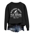 thumbnail image 4 of Venzia Women Halloween Crewneck Sweatshirt, Black Long Sleeve Pullover Top, Casual Fall Graphic Sweatshirt, 4 of 4