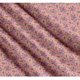 thumbnail image 3 of Soimoi Cotton Cambric Fabric Leaves & Periwinkle Floral Print Fabric by the Yard 42 Inch Wide, 3 of 7