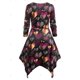 thumbnail image 2 of Vestido de Pañuelo Escotado con Estampado de Corazón Rosegal Vestidos Estampados Tallas Grandes, 2 of 5