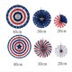 thumbnail image 5 of unbranded 6Ud Abanicos De Decorativos En Estilo Us Flag Para Colgar En Fiestas Y Eventos, 5 of 6