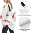 thumbnail image 2 of Xecao Koi Fish Corals,Spring Summer for Tote Bag for Women, Tote Shoulder Bag with a littlw pocket and Handbag for Travel, Work, 2 of 5