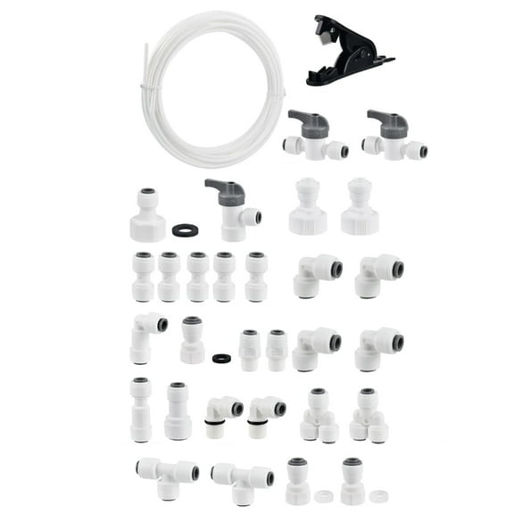 Water Supplies Kit 10m Set with Connectors Reliable 10m Fridges Water Connectiones Set Suitable for Household Appliances