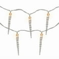 thumbnail image 2 of ZYLER- Northlight Icicle String Christmas Light Set - Warm White - 4.5' Clear Wire -, 2 of 6