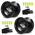 thumbnail image 1 of Bola de YOYO LESHARE Paquete de 2 bolas de yoyo de aluminio Regalo de yoyo competitivo con cuerdas de rodamiento y guantes LESHARE Bola de YOYO, 1 of 7