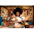 thumbnail image 2 of Perez, Adam 32x23 White Modern Wood Framed Museum Art Print Titled - The Barbers Shop, 2 of 4