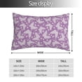 thumbnail image 2 of Salouo Purple Butterflies Floral Pattern Pillow Cases,1PC Pillow Covers with Envelope Closure Decorative Pillow Case for Bed Couch,Pillows Not Included-20"x30", 2 of 6