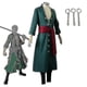 thumbnail image 2 of Anime One Piece Roronoa Zoro Cosplay Costumes Kimono Halloween Costumes For Men Role Play Clothing Party Uniform Suit Wig Coat-r, 2 of 5