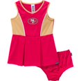 thumbnail image 1 of Gerber Conjunto de vestido y bombachos de animadora NFL para niñas pequeñas 49Ers 18 meses, 1 of 1