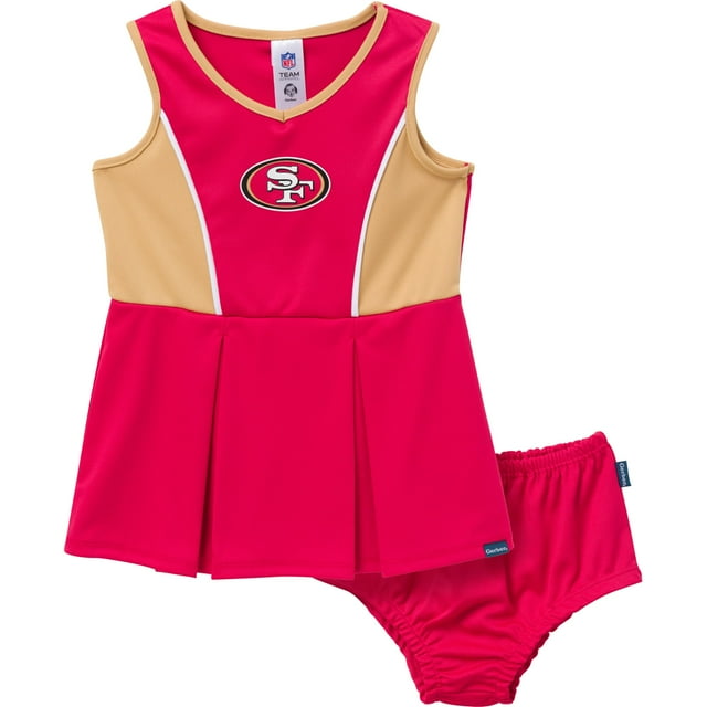 Gerber Conjunto de vestido y bombachos de animadora NFL para niñas pequeñas 49Ers 18 meses