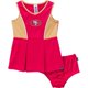 thumbnail image 1 of Gerber Conjunto de vestido y bombacho de animadora NFL para niñas pequeñas 49Ers 5T, 1 of 1