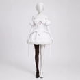 thumbnail image 6 of Halloween Costume Alien Stage Series Mizi & Sua Anime Cosplay Pink White Idol Dress Set,Halloween Role Play Outfit for Carnival Party,Size M, 6 of 9