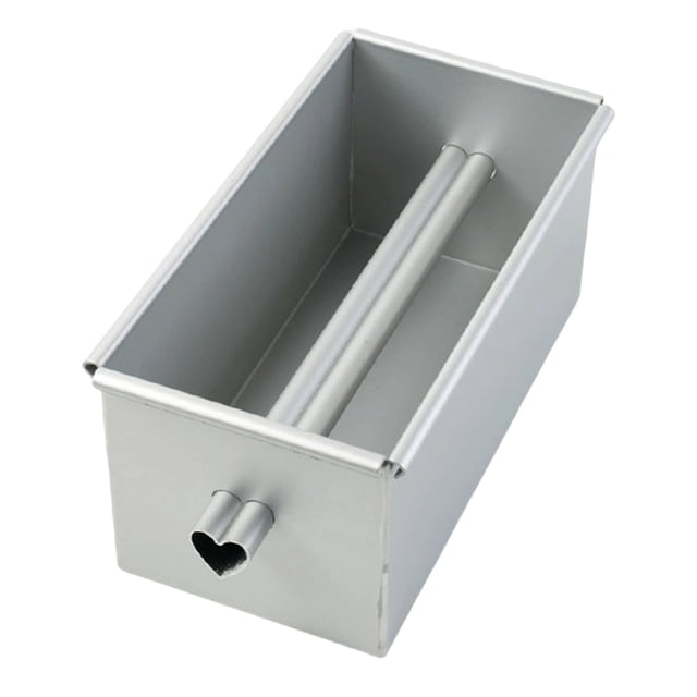 TIELUTT Aluminum Alloy Loaf Pan with Center Tube Non Stick Bread Baking Pan for Cake for Bakeware with Lids for Oven Bakeware Organizer Baking Sheets for Oven with Rack Bakeware with Lids Bake Ware. S