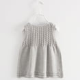 thumbnail image 4 of DHFJKG Girls Sweater Dress Knitted Jacquard Floral Appliques Button Up Cardigan Jacket Mid Length Size 1-12 Years Sweet Dresses, 4 of 4