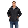 thumbnail image 3 of Tinglu Spring Men Jackets with Hooded Raincoat Waterproof Jacket Zip Up Men's Windbreaker Clothing, 3 of 8