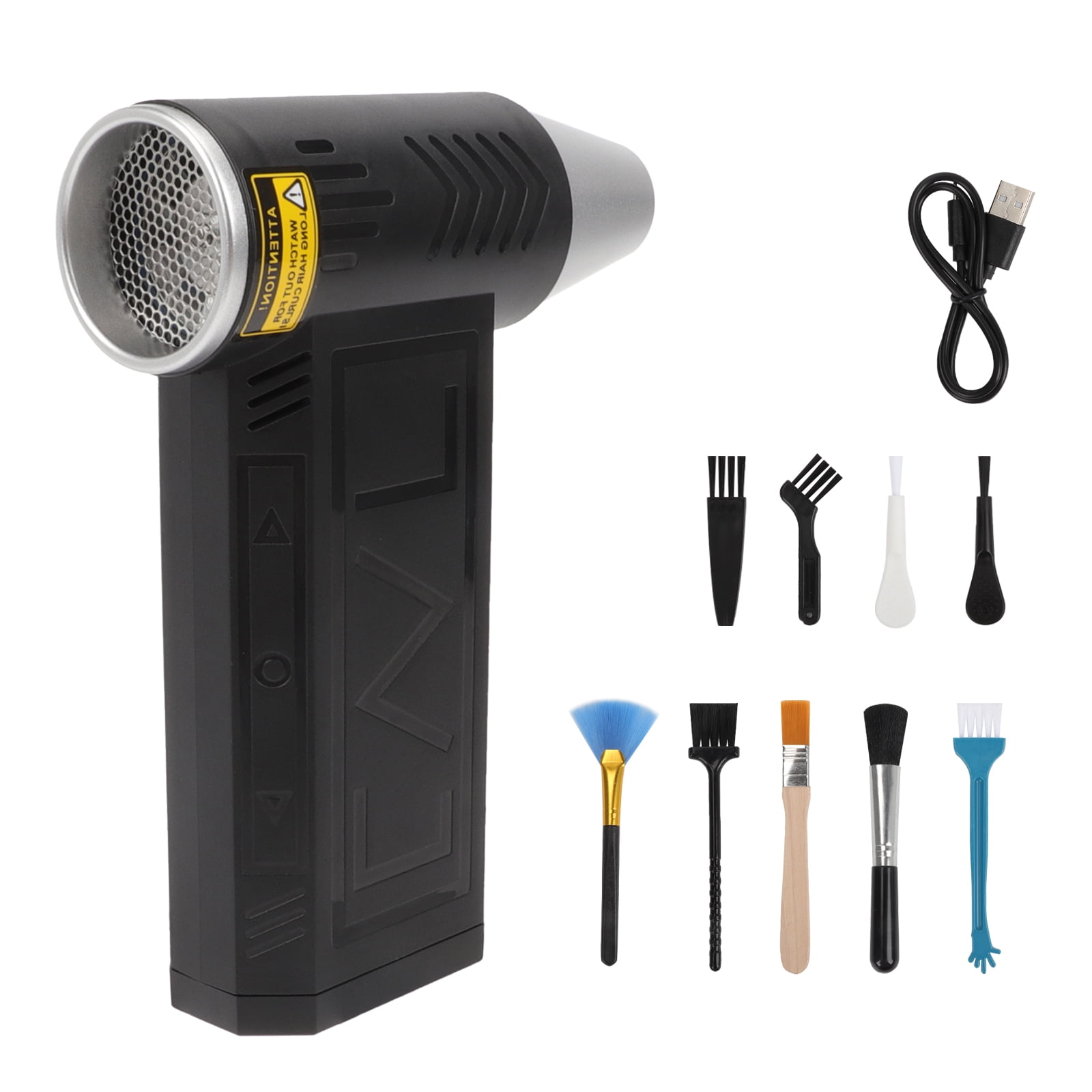 Compressed Air Duster 80000RPM Electric Air Duster, Mini Air Blower Rechargeable Cordless Keyboard Cleaning Jet Dry Blower for Car, PC and Home Cleaning Kit Replaces Compressed Air Can