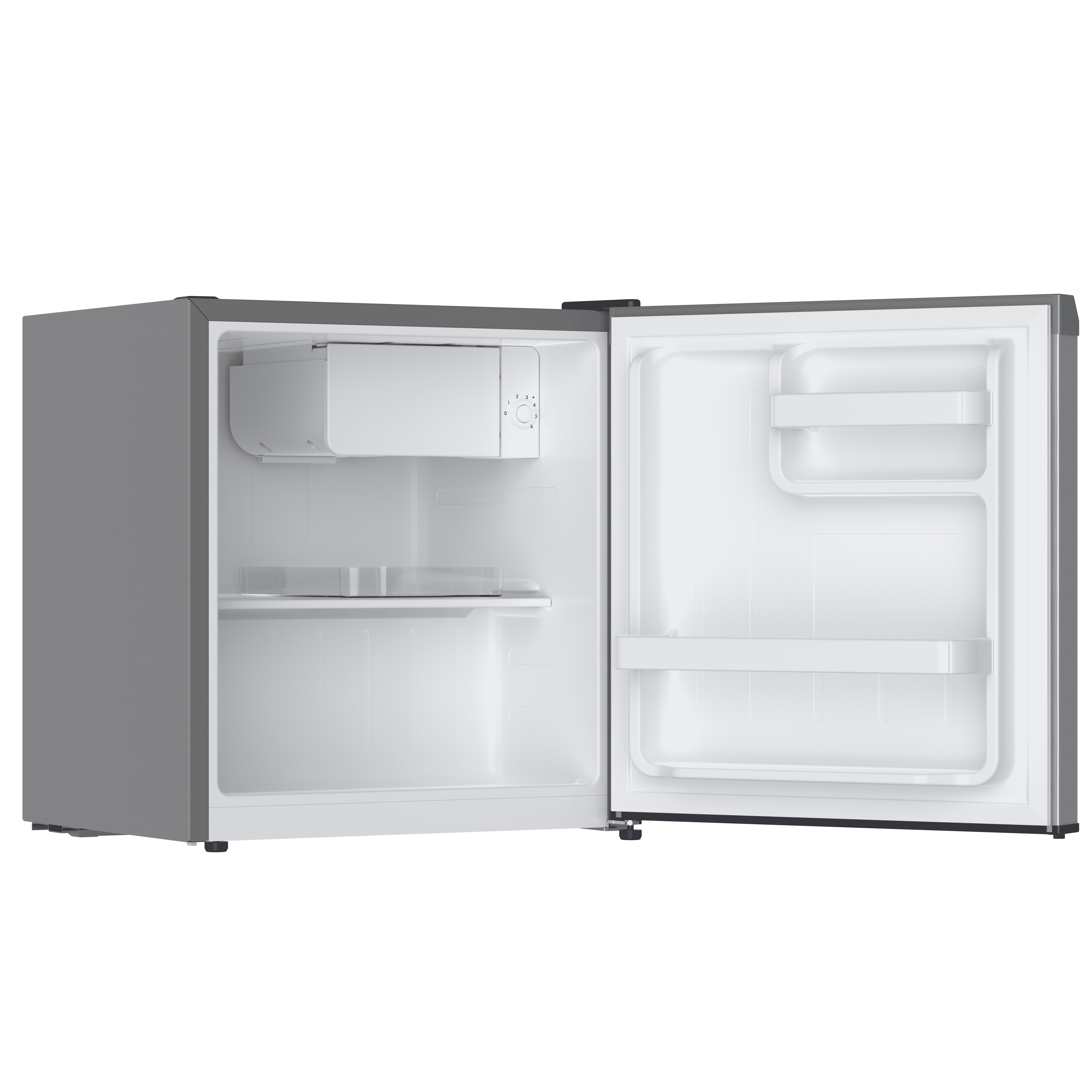 Frigidaire 1.6 Cu. ft. Compact Refrigerator with Chiller Compartment, Stainless Steel Mini Fridge for Bedroom, Dorm, Office, Apartment