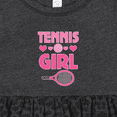 thumbnail image 4 of Inktastic Tennis Girl Cute Racket and Ball Girls Baby Dress, 4 of 5