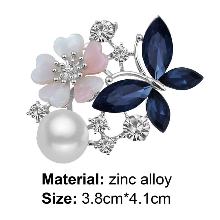 Ayyufe Brooch Pin Butterfly Flower Durable Elegant Style Lovely Brooch for  Daily Life 