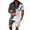 White*, variant on RUTAYY Men's Outfits Short Sleeve Turndown Collar Tops Shorts with Pocket Tropical Hawaii Sports Comfortable Breathable Travel Vacation Clothing Sets