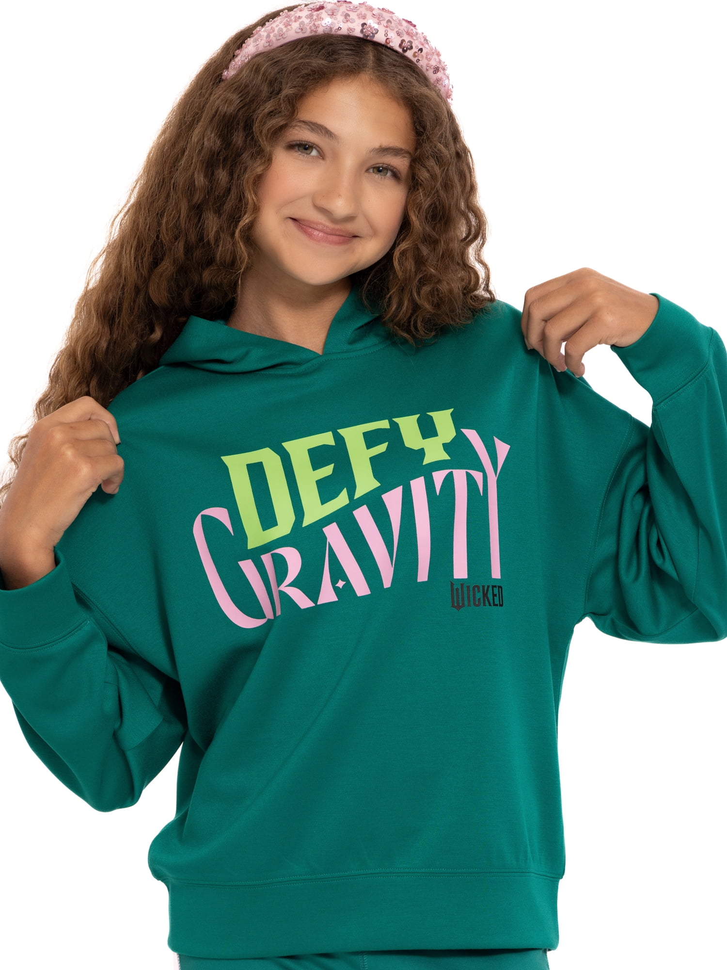 Wicked Girl's Long Sleeve Graphic Hoodie, Sizes 4-12