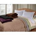 thumbnail image 3 of Reversible Solid and Stripes Lightweight Microfiber Comforter Blanket Ivory / Twin/Twin XL, 3 of 3