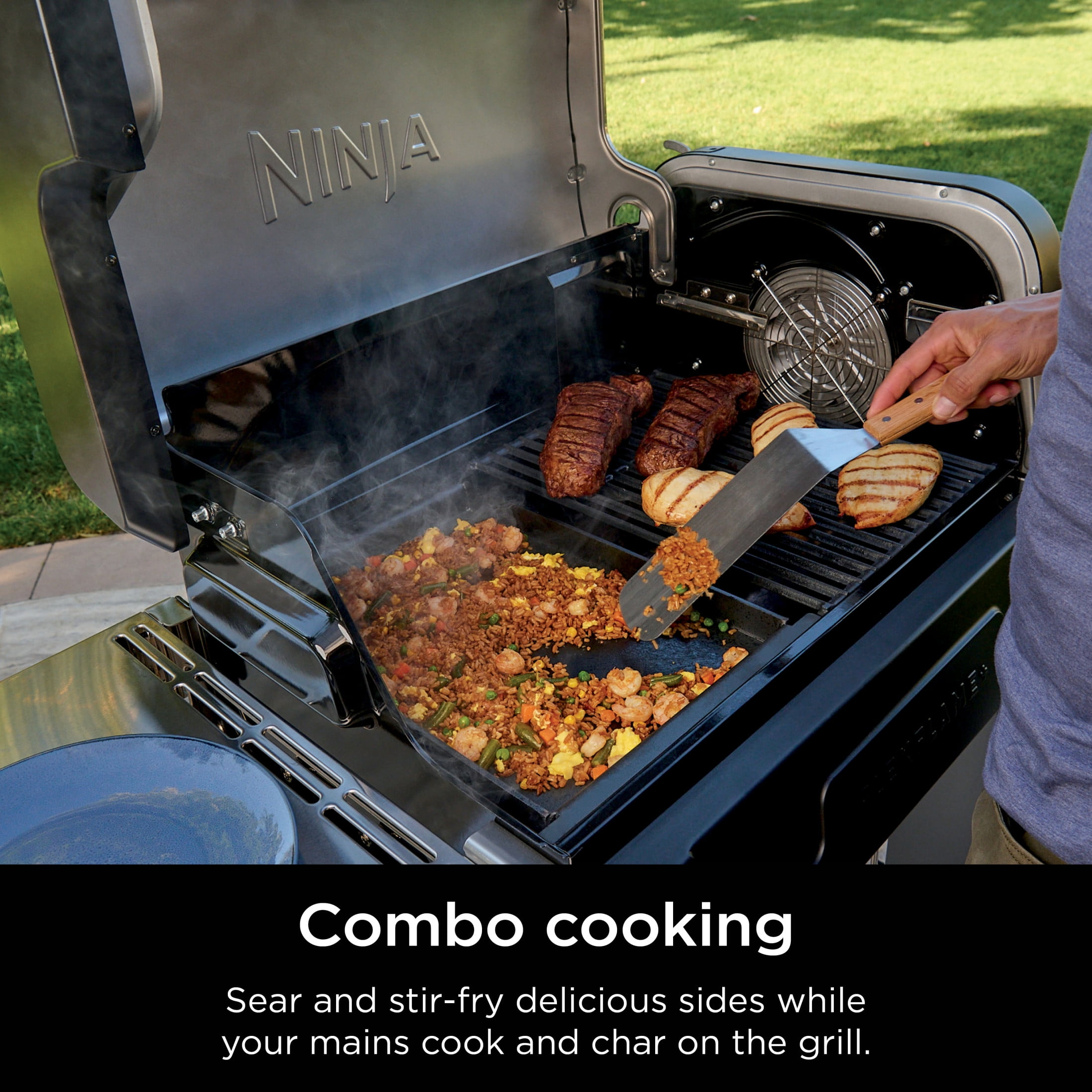 Ninja FlexFlame™ Upgrades Premium Half Griddle