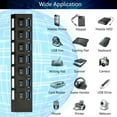 thumbnail image 6 of USB Hub, 7 Port USB Hub 3.0 with Individual LED On/Off Switches USB Splitter for Laptop & PC, 6 of 7