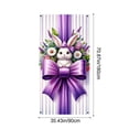 thumbnail image 3 of weibbin Easter Bunny Door Banner with Eggs - 35x71 Inch Vertical Polyester Flag for Front Door, Spring Party Backdrop, Style B, 3 of 6