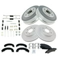 thumbnail image 2 of TRQ Front Ceramic Pad Coated Rotor Rear Drum Shoe & Hardware Kit for GM Truck BKA23643 Fits select: 2009-2013 CHEVROLET SILVERADO, 2009-2013 GMC SIERRA, 2 of 8