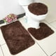 thumbnail image 5 of Matsuzay Paquete de 3 fundas de asiento suavidad multicolor gran decoración almohadilla de baño multiusos alfombrilla de baño suministros de baño Juegos de accesorios de baño Color café Matsuzay HA066755-01, 5 of 6