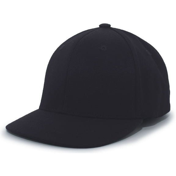 Pacific Headwear Wool Combo Umpire Flexfit Cap 855U Navy S/M