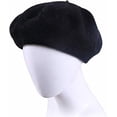 thumbnail image 3 of LinYooLi Women Girls Wool Beret Hat Solid Color French Artist Beret, 3 of 5