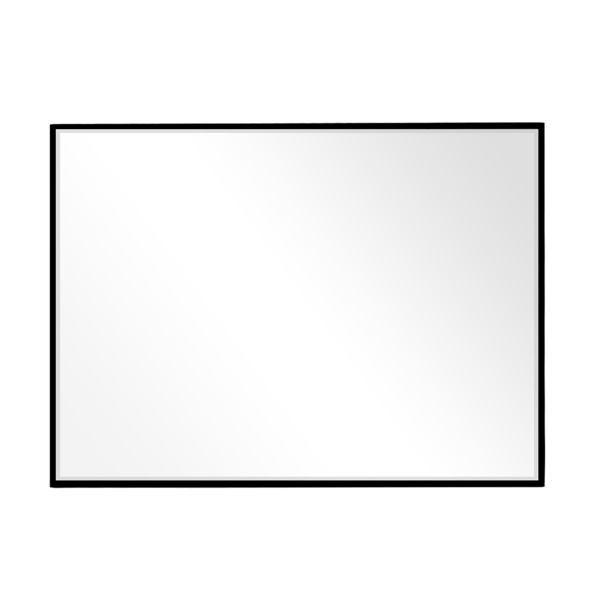 Floor Mirror Wall Mounted Leaning Hanging Rectangle Black 38"x26"