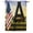 Monogram A, variant on America Forever Monogram X House Flag 28 x 40 inch Double Sided Patriotic Letter X Flag with American Flag and Horses Personalized Initial Outdoor Decor Country Farm Yard Flag