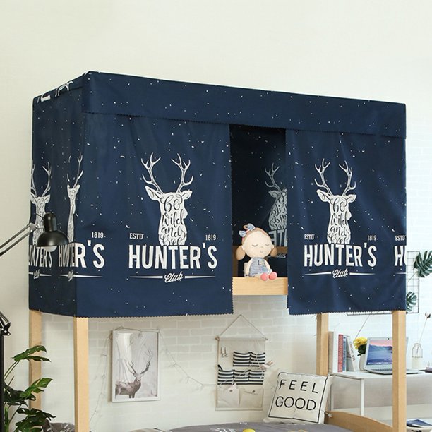 Autmor Bed Canopy Single Sleeper Deer Pattern Bunk Bed ...