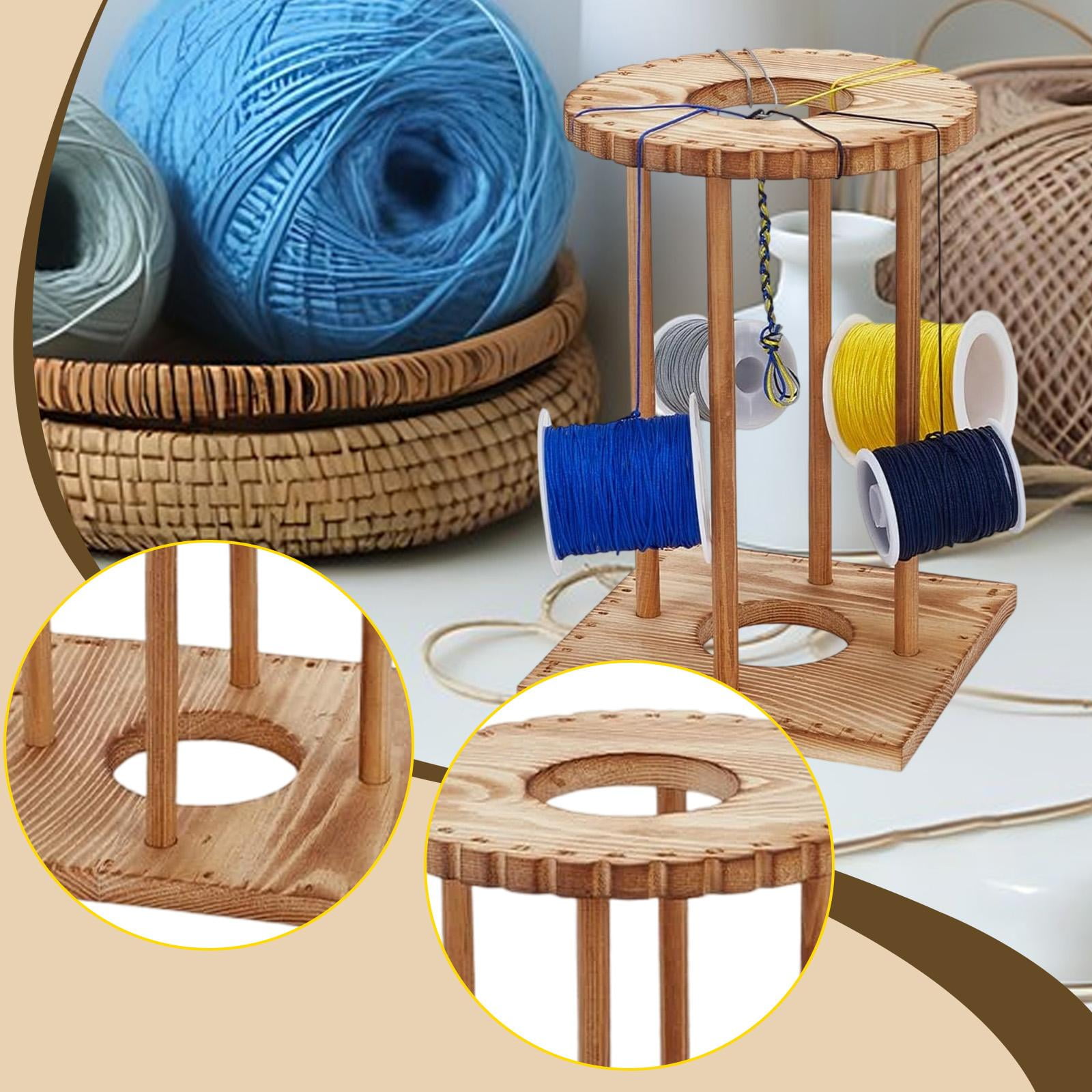 Kumihimo Disk Rack Beading Cord Disc Wooden Braiding Tool for Jewelry Making Home Crafting Beginners