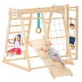 thumbnail image 1 of Jungle Gym, Toddler Climbing Toys, Indoor Playground Climbing Toys for Toddlers, Montessori Style Pl multicolor, 1 of 7