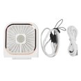 thumbnail image 2 of Portable Mini Fan, Foldable Handheld Hanging Neck Fans with Phone Holder and Power Bank Function 3000mAh USB Rechargeable Small Personal Desk Fan for Travel Office Camping, 2 of 8