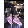 thumbnail image 2 of Kids Roller Skates Light up Shoes with Double Wheel Shoes LED USB Charging Roller Sneakers for Girls Boys, 2 of 7