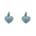 thumbnail image 4 of Sonducket LLavero de corazón, adornos de cuero, abalorios, pendiente, llavero con purpurina, accesorios DIY para mujer, llavero exquisito azul lago lago azul 2piezas Sonducket CBP300247, 4 of 5
