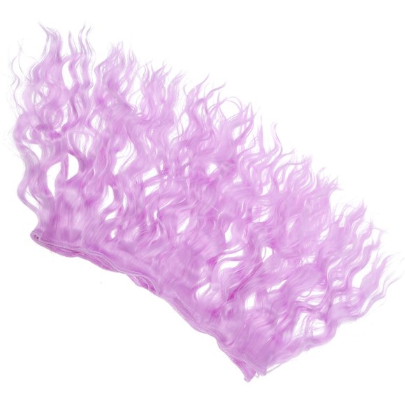 SEWACC Lavender Curly Doll Wig 1Pack for Doll Hair and