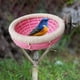 thumbnail image 4 of Nido de pájaro suave, cama colgante de cuerda de algodón, jaula cueva para pájaros, casa para loros y cacatúas. Rosa, 4 of 6