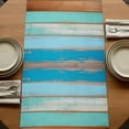 thumbnail image 5 of Table Runners 90 Inches Long Dress Scarves, Nautical Anchor Farmhouse Coffee/Dining/Kitchen Table Runner for Living Room, Retro Blue Brown Wooden Boards Farmhouse 13x90 Inch, 5 of 9