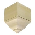 thumbnail image 2 of Hardwood Crown Molding Outside Corner Block EWCR83, Cherry, 2 of 8