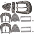 thumbnail image 1 of Boucle de ceinture en alliage sculptée à la main de style vintage pour accessoires de selle de collier, diamètre intérieur de 40 mm, 1 of 4